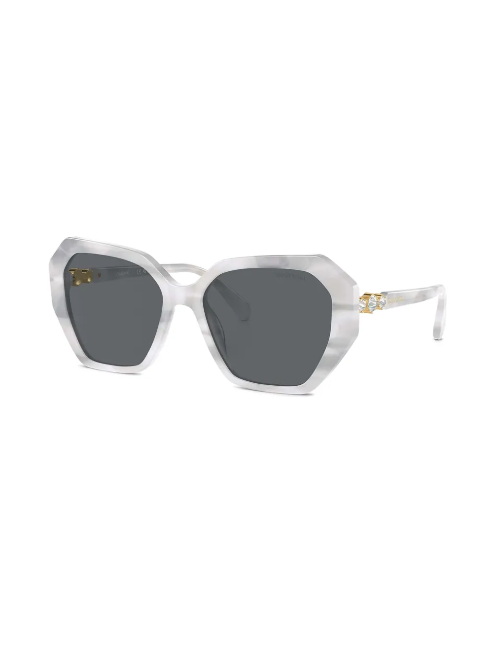 Swarovski Eyewear Zonnebril met geometrisch montuur - Wit