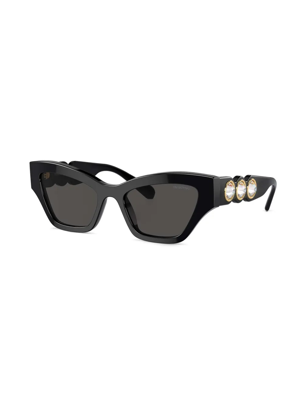 Swarovski Eyewear Zonnebril verfraaid met kristallen - Zwart
