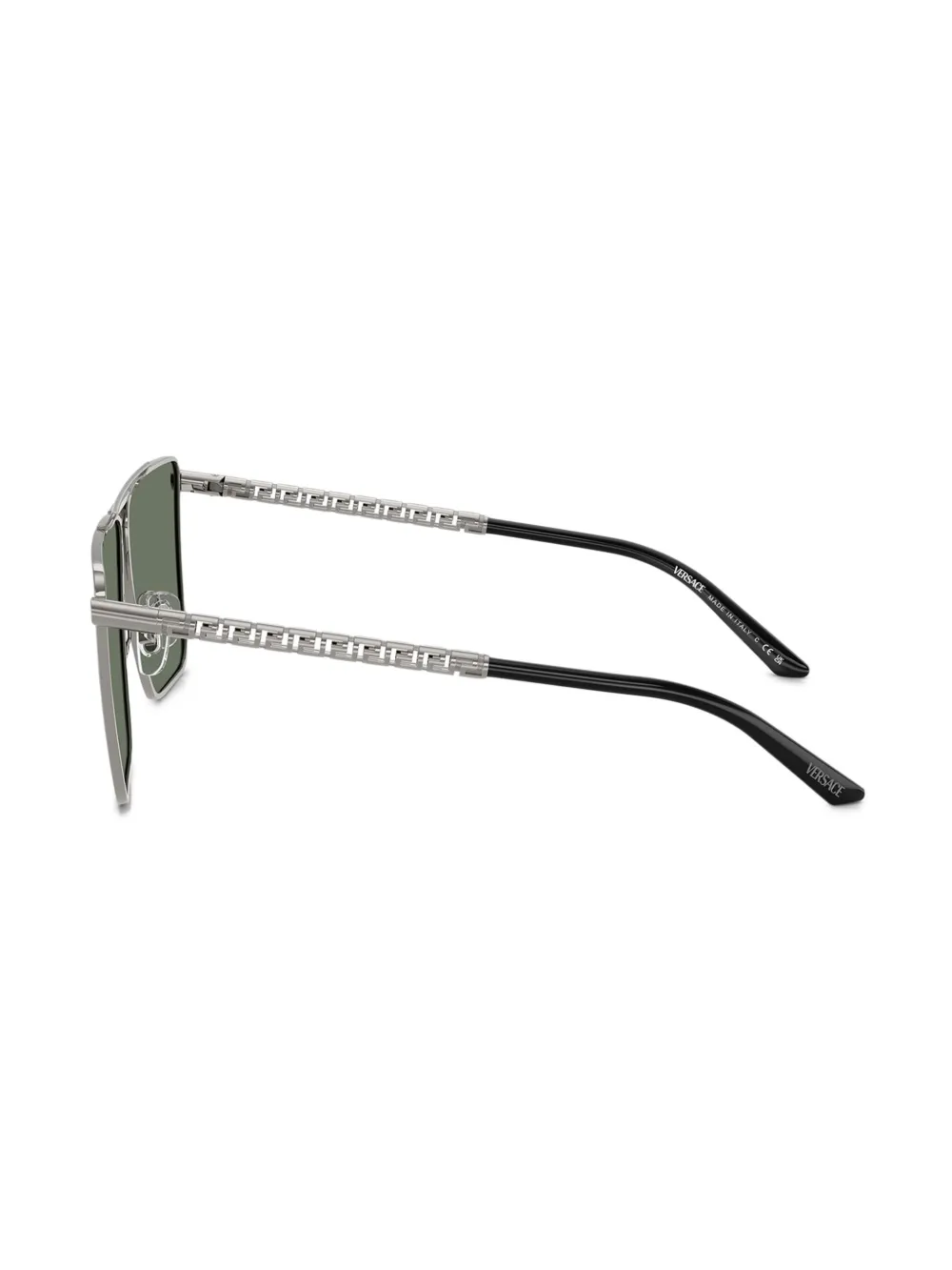 Versace Eyewear Tubular Greca zonnebril Zilver