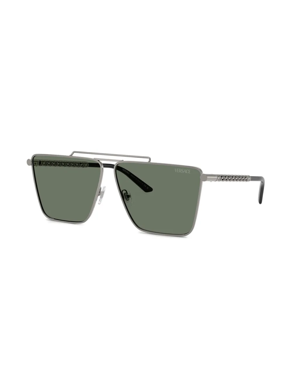 Versace Eyewear Tubular Greca zonnebril Zilver