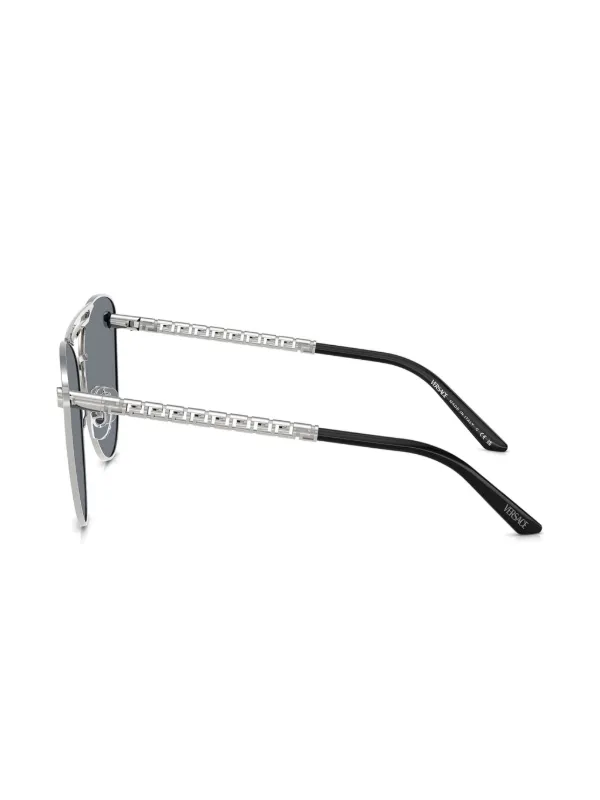 Versace Metallic Silver Cat-Eye Sunglasses Versace Cat Eye Sunglasses In Perla Grey - 66% Off  main image 4