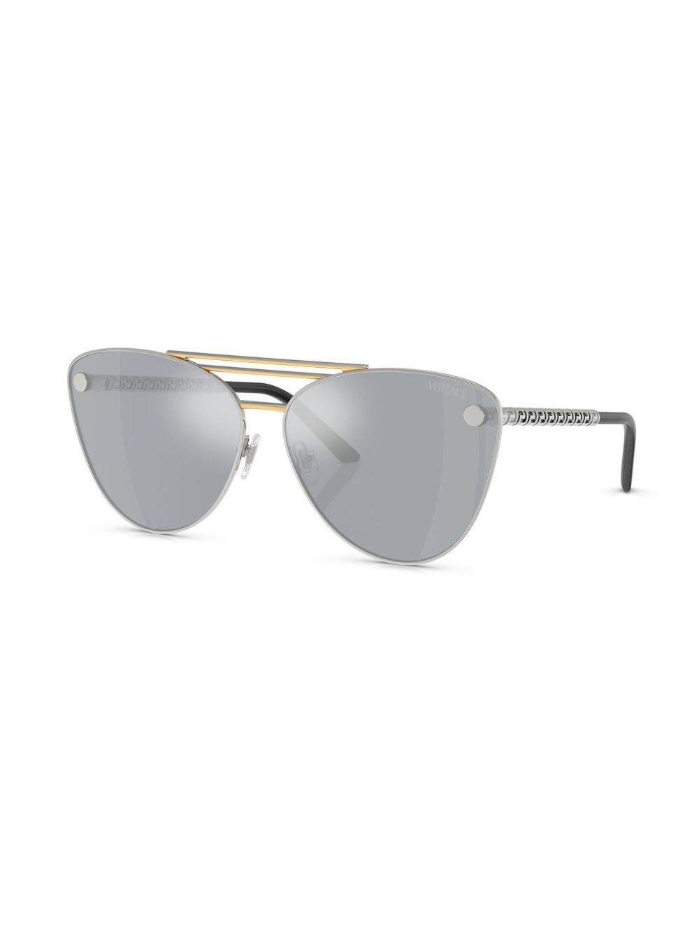 Versace Eyewear Zonnebril met cat-eye montuur - Zilver