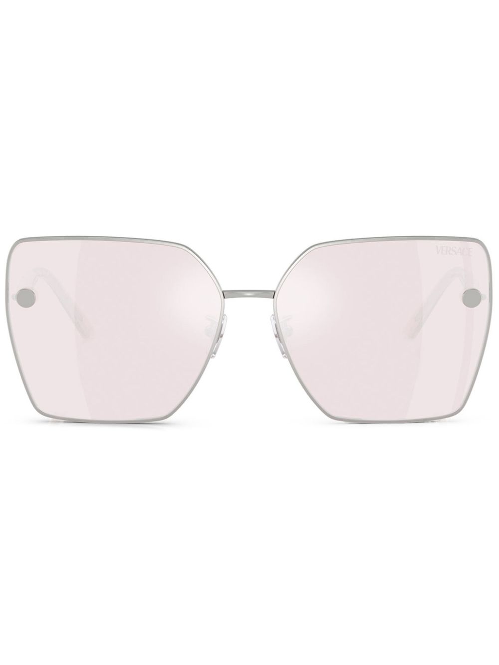 Versace Eyewear Zonnebril met vierkant montuur Zilver