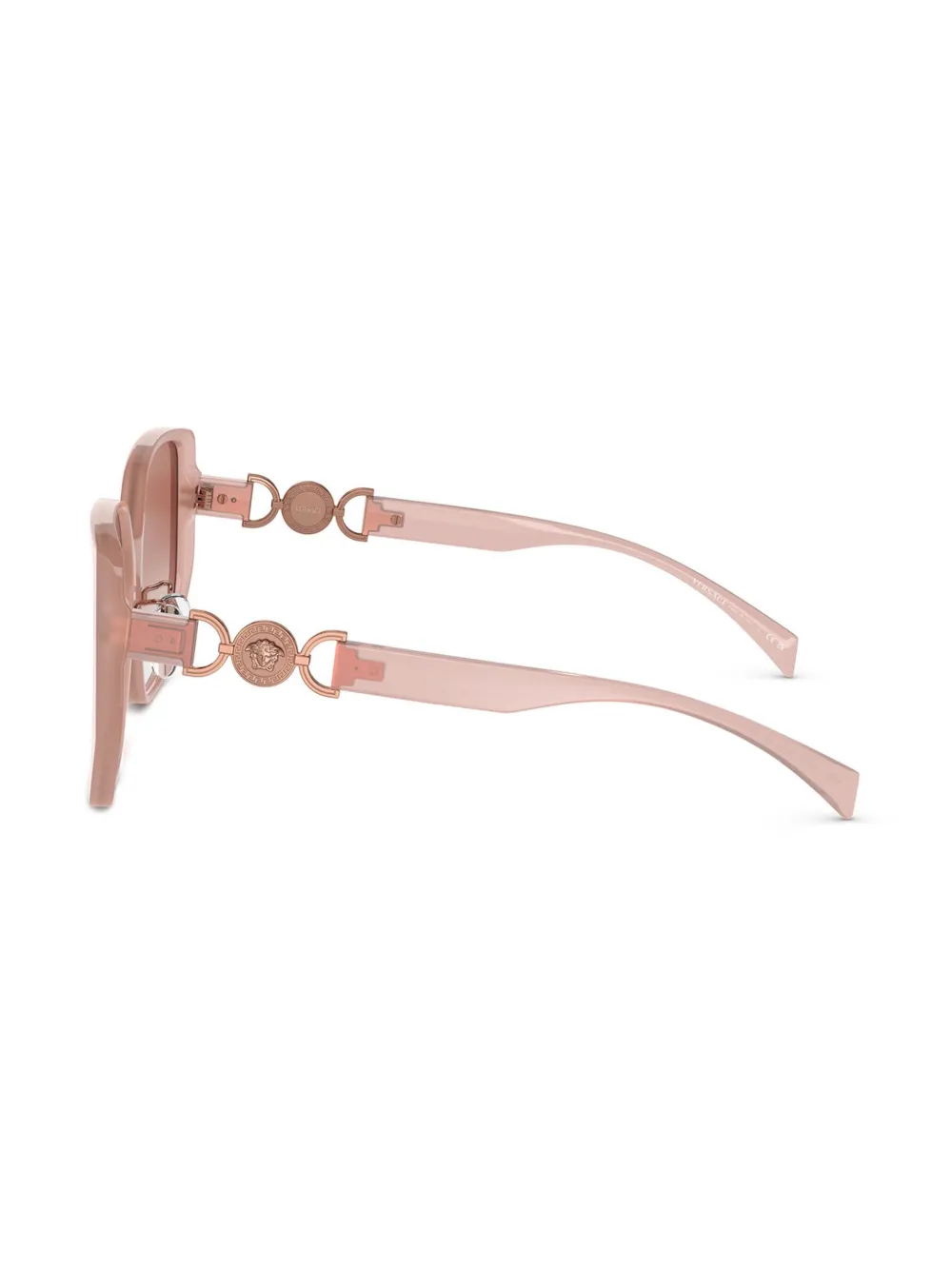 Versace Eyewear Zonnebril met geometrisch montuur Roze