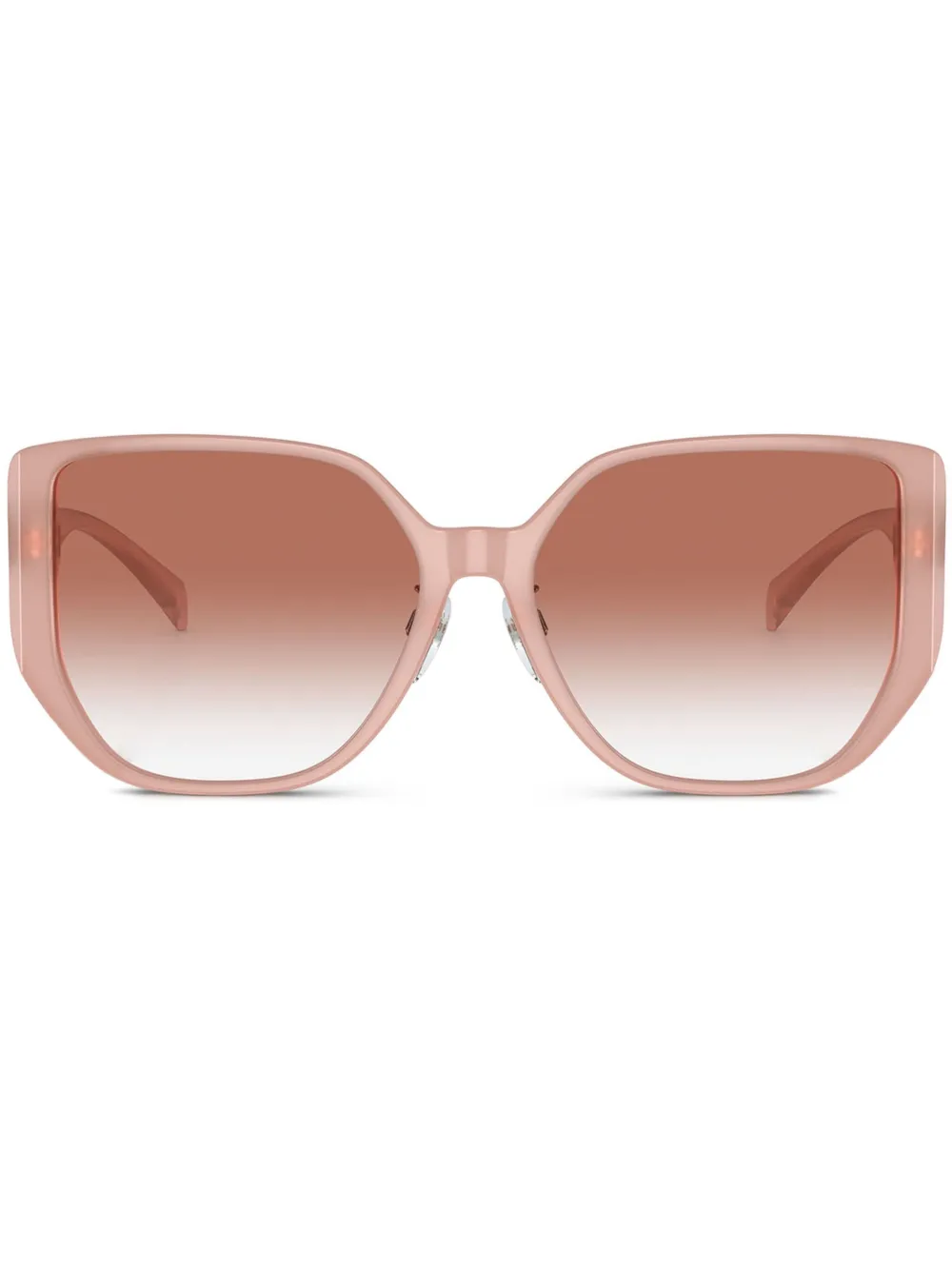 Versace Eyewear Zonnebril met geometrisch montuur Roze