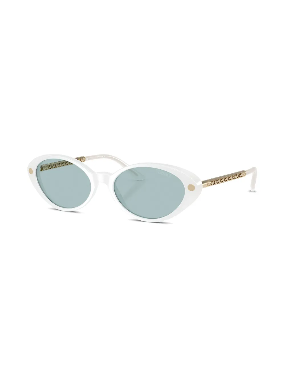 Versace Eyewear Zonnebril met cat-eye montuur Wit