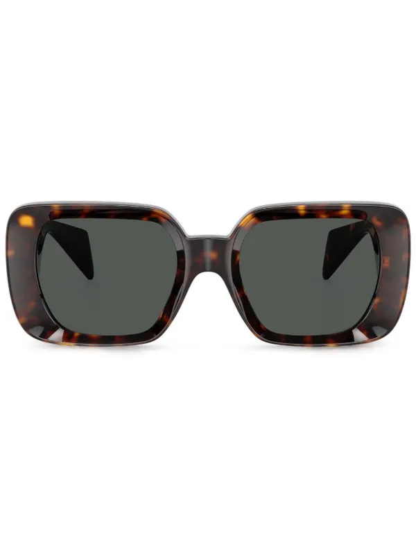 Versace Eyewear tortoise-shell Square Frame Sunglasses Brown