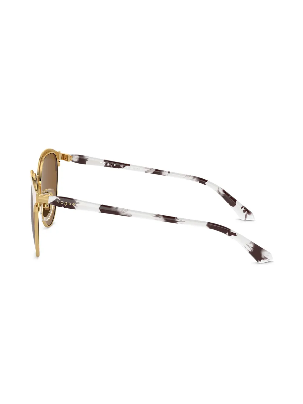 Vogue Eyewear Zonnebril met rond montuur Beige
