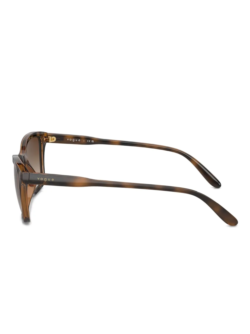 Vogue Eyewear Zonnebril met rechthoekig montuur Bruin