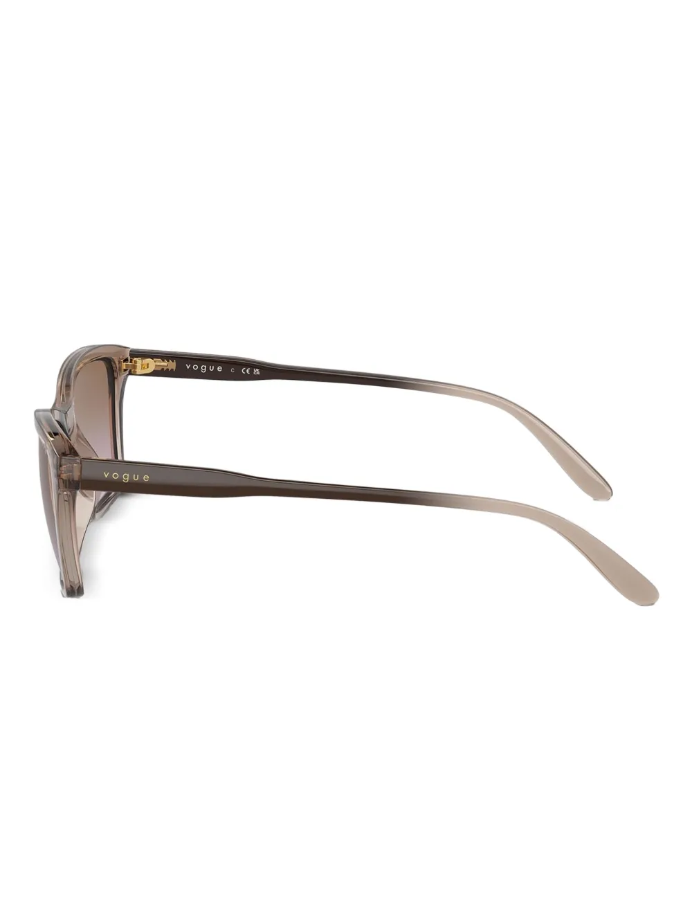 Vogue Eyewear VO5551S zonnebril met rechthoekig montuur Bruin