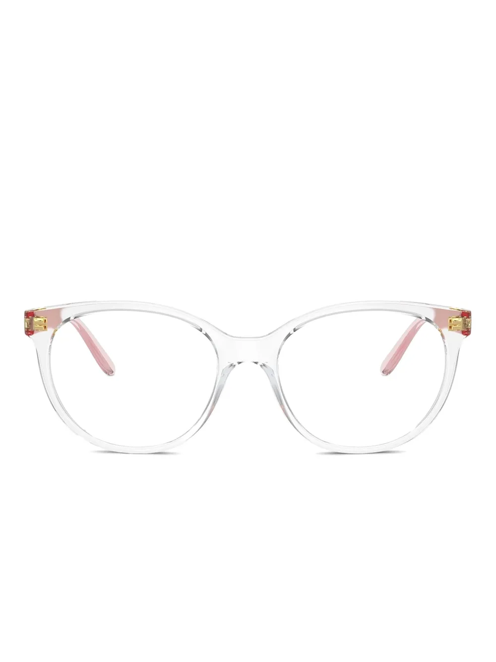 Vogue Eyewear Occhiali tondi trasparenti - Bianco
