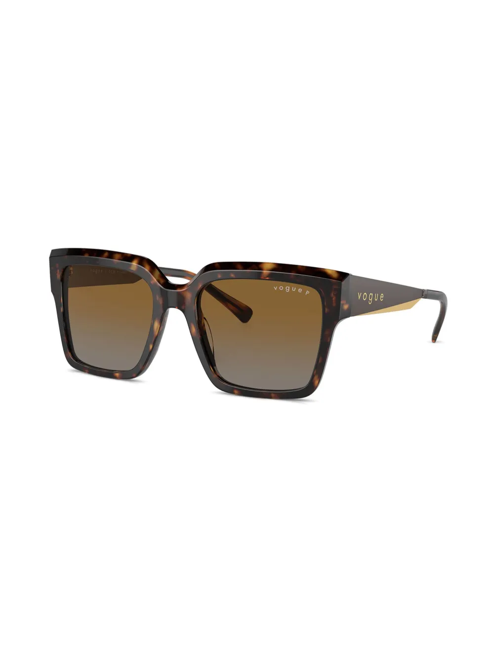 Vogue Eyewear Zonnebril met schildpadschild-design Bruin