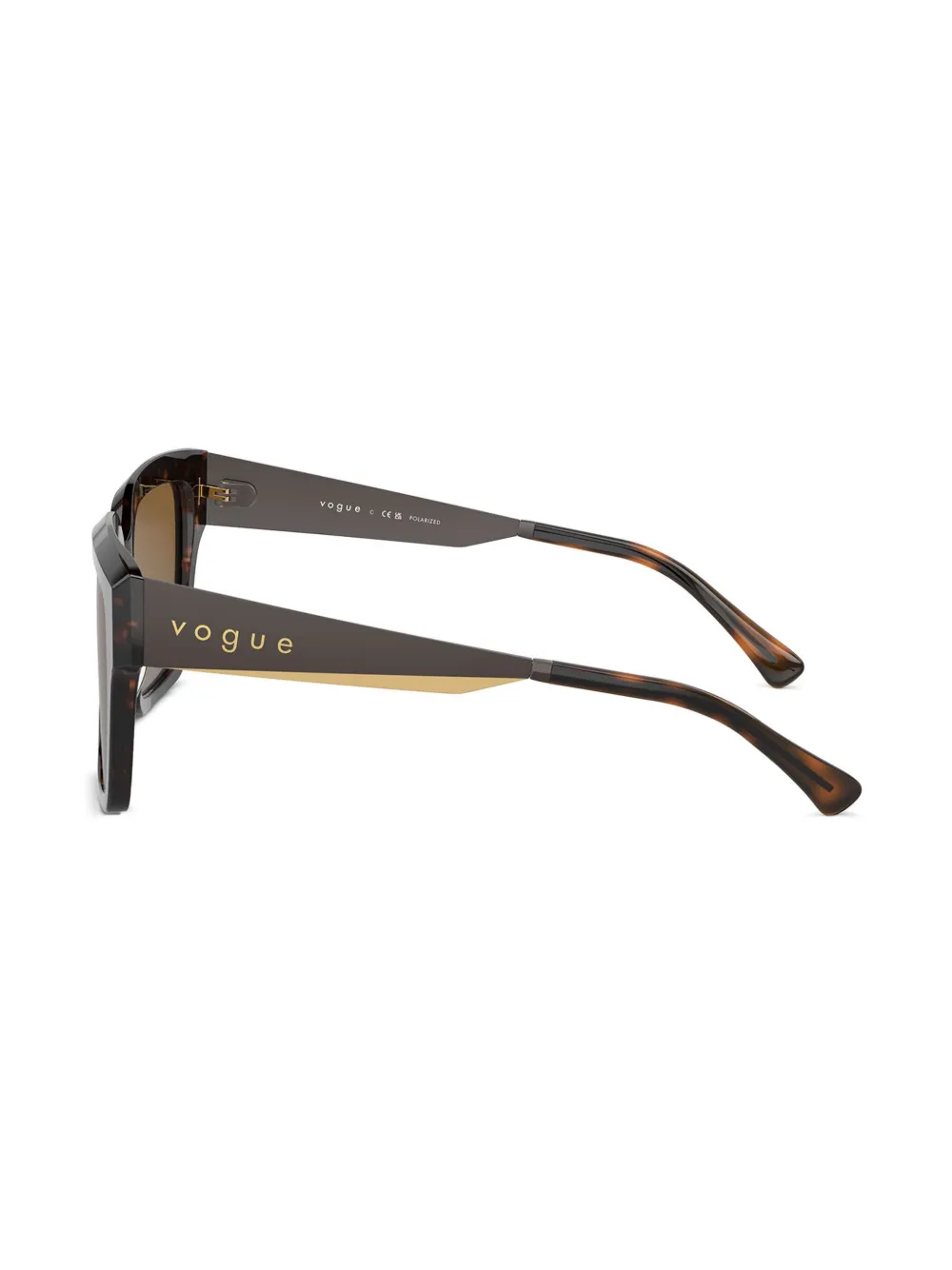 Vogue Eyewear Zonnebril met schildpadschild-design Bruin