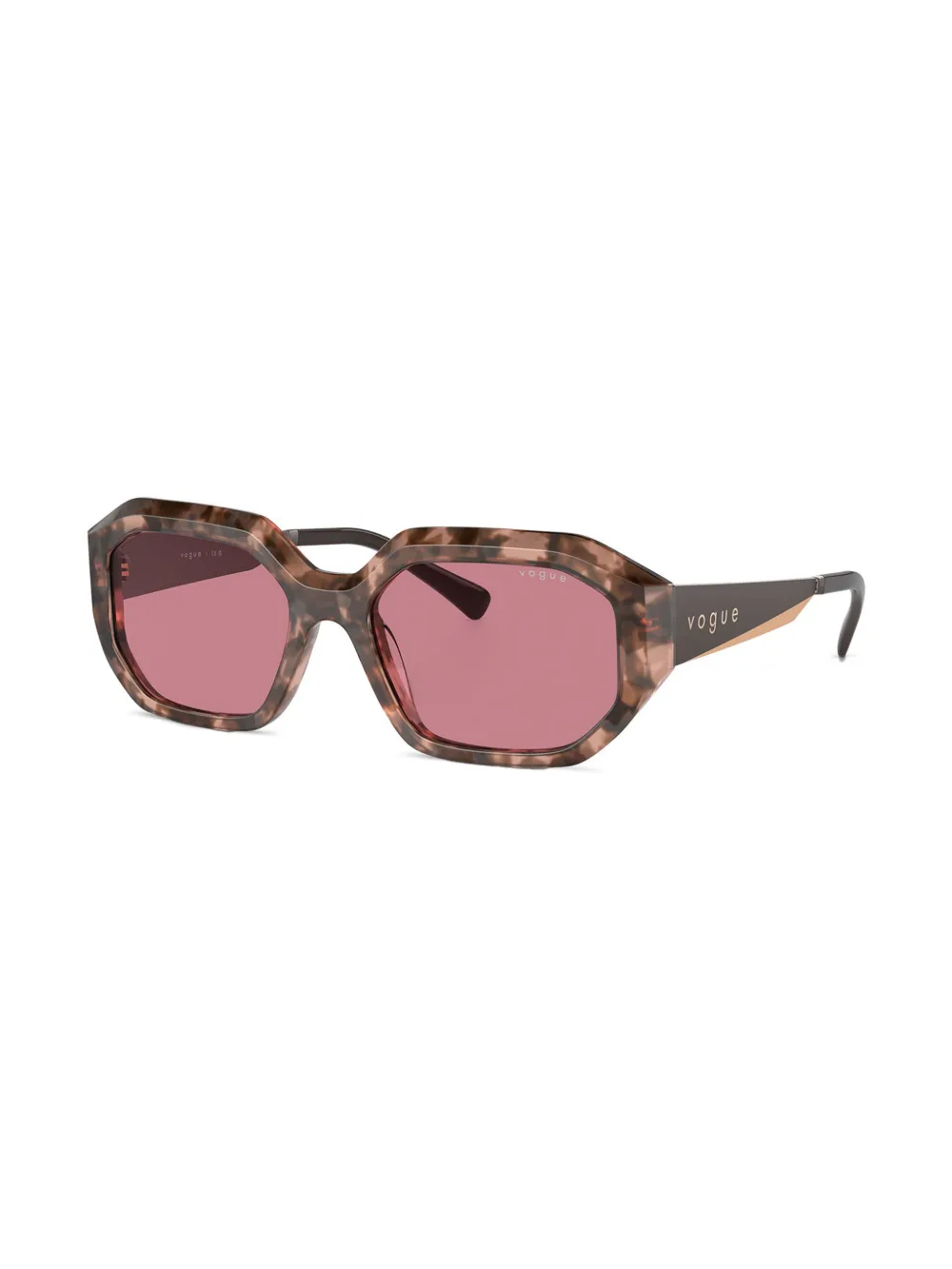 Vogue Eyewear Zonnebril met schildpadschild-design - Roze