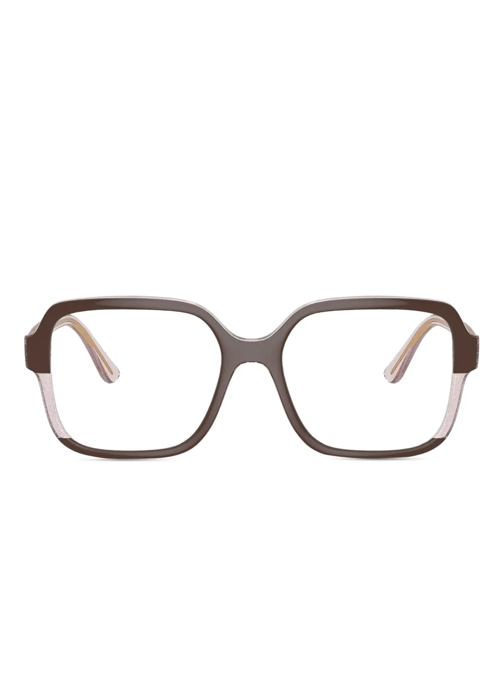 Vogue Eyewear Occhiali squadrati VO5555 con glitter - Marrone