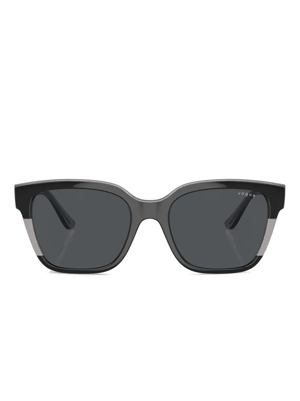 Vogue Eyewear Occhiali da sole squadrati con glitter - Nero