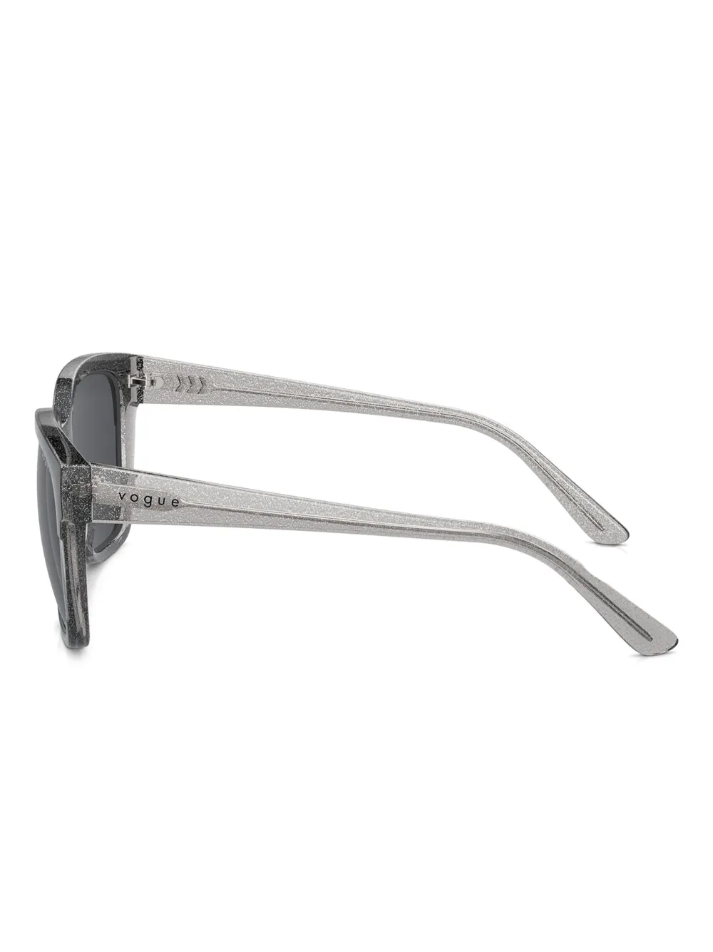 Vogue Eyewear Zonnebril met vierkant montuur en glitter Zwart