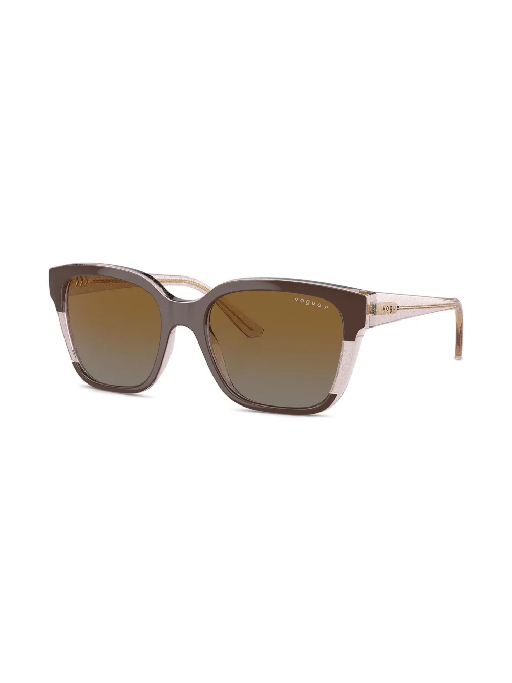 Vogue Eyewear Zonnebril met vierkant montuur - Bruin
