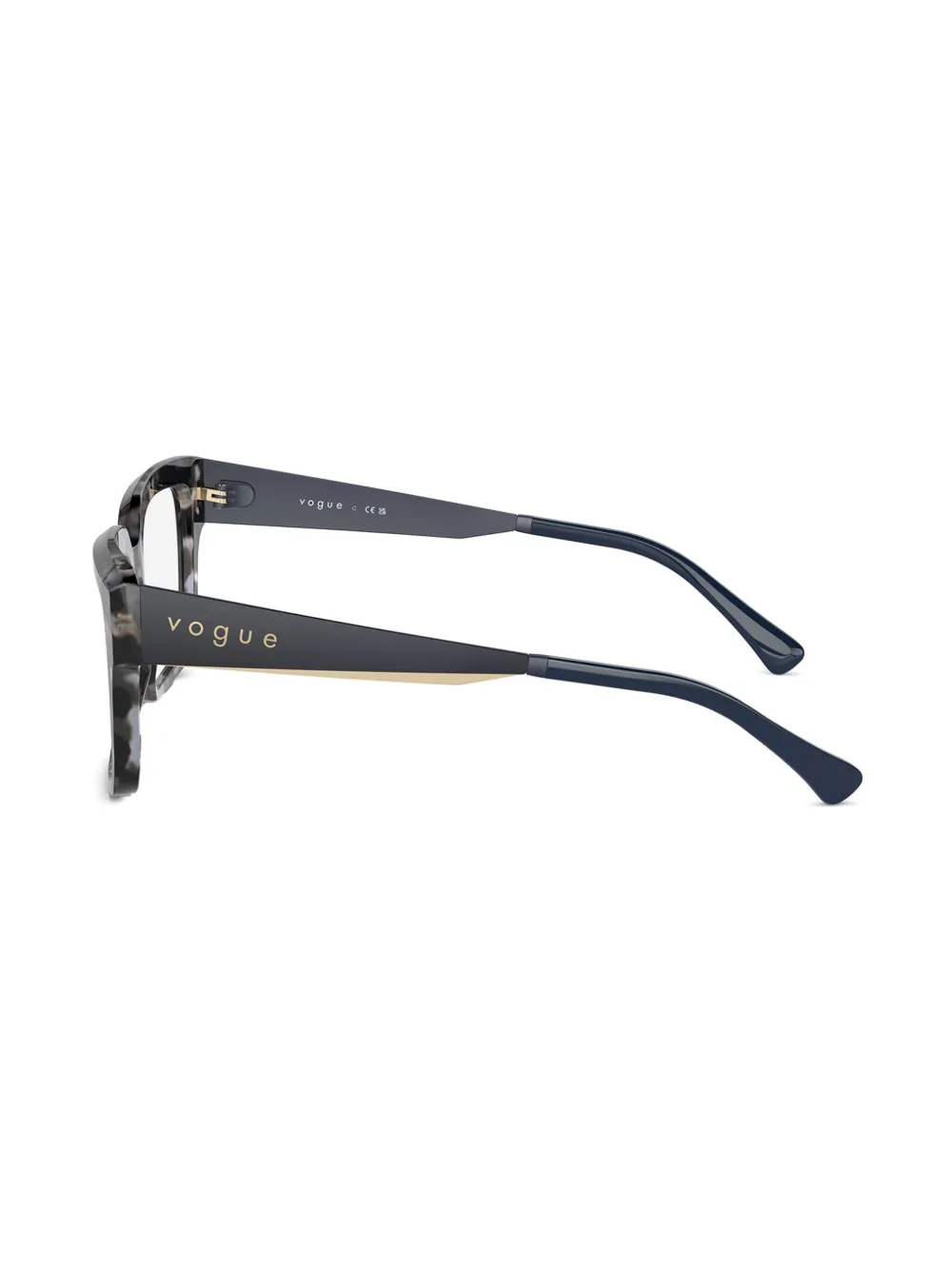 Vogue Eyewear Zonnebril met schildpadschild-design Blauw