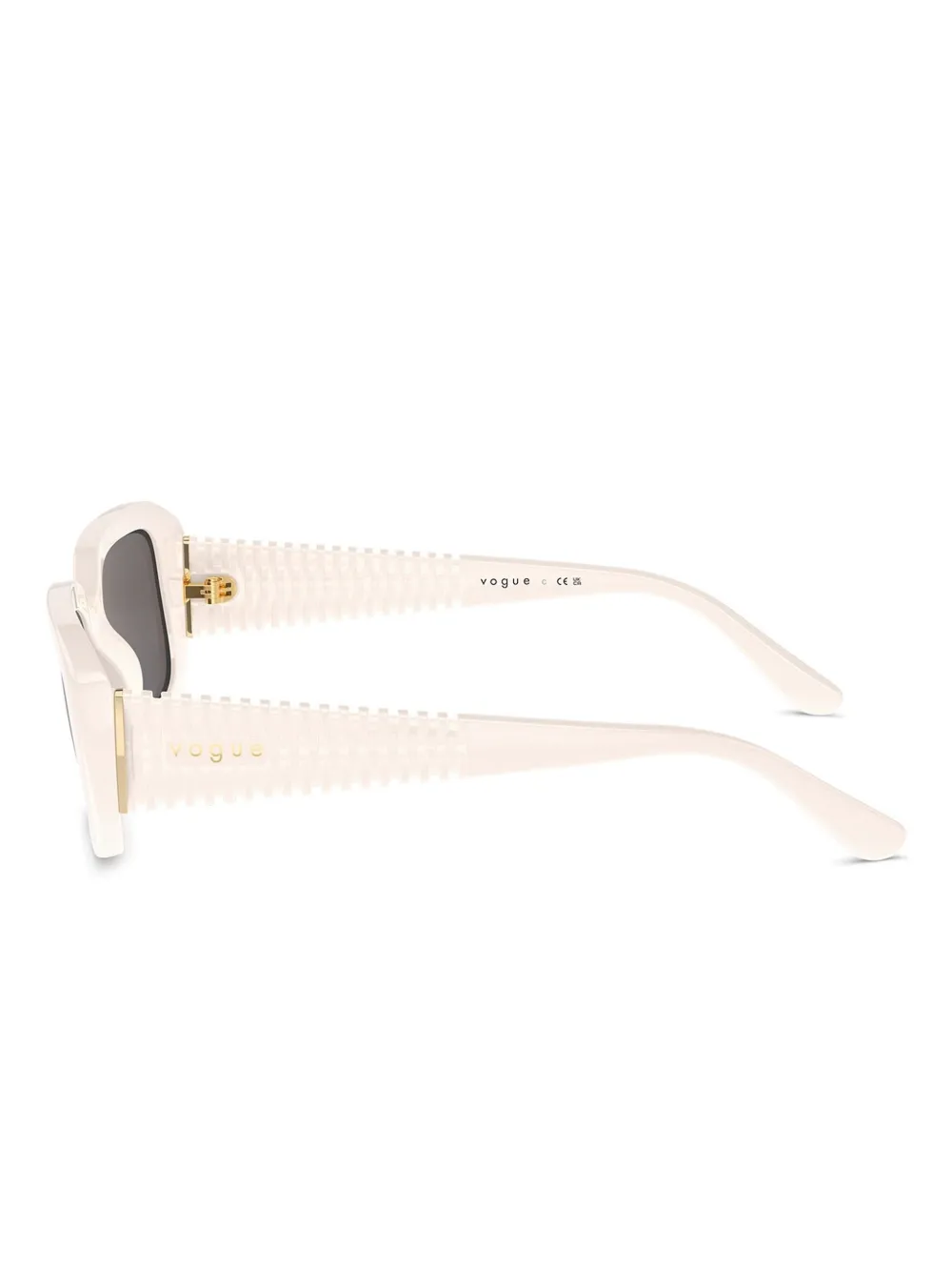 Vogue Eyewear Zonnebril met rechthoekig montuur Beige
