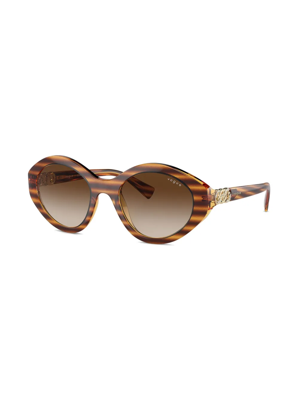 Vogue Eyewear Zonnebril met geometrisch montuur - Bruin