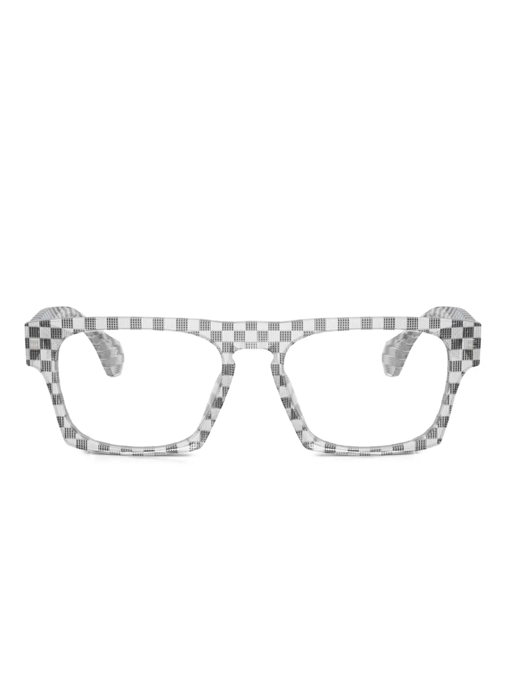 Alain Mikli Damier Azur check square glasses