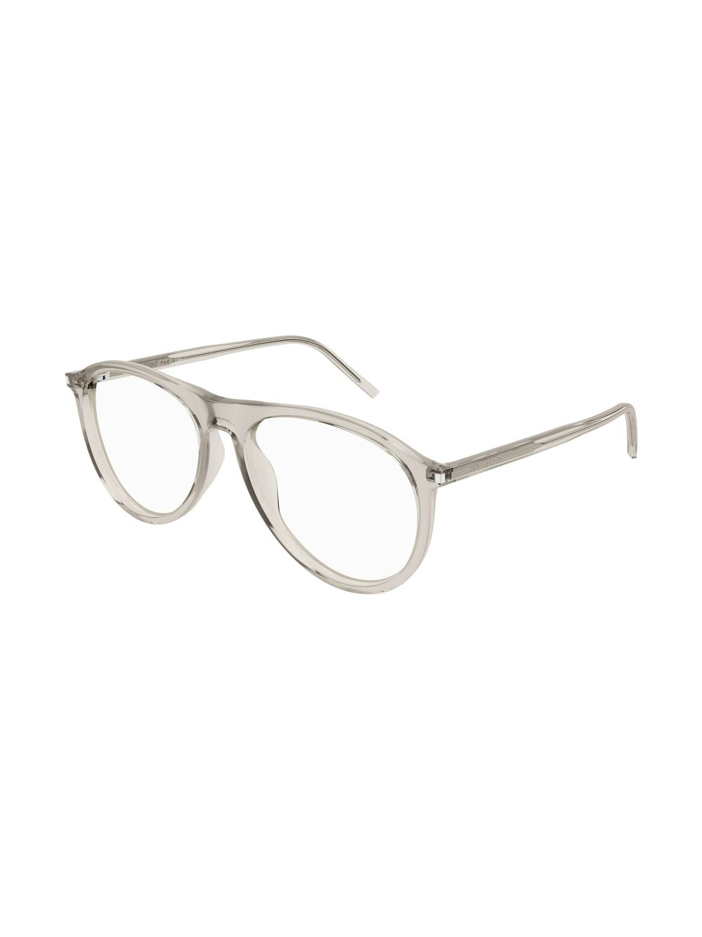 Saint Laurent Eyewear Bril met rond montuur - Beige