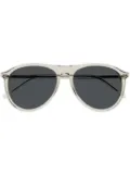 Saint Laurent Eyewear 667 pilot-frame sunglasses - Neutrals