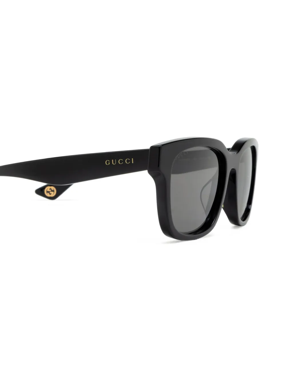 Gucci Eyewear Zonnebril met vierkant montuur Zwart
