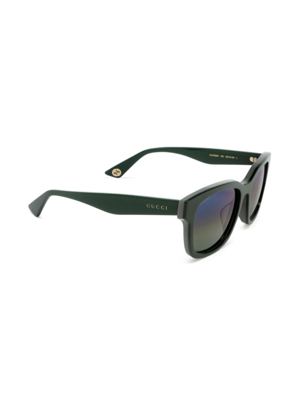 Gucci Eyewear Zonnebril met vierkant montuur - Groen