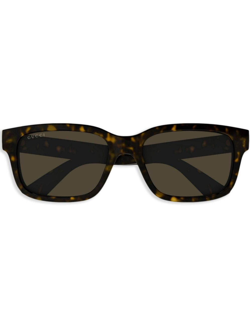 Gucci Eyewear Zonnebril met logoprint Bruin