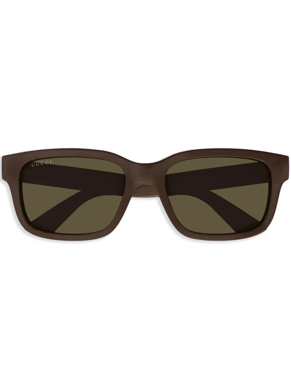 Gucci Eyewear Zonnebril met logoprint Bruin