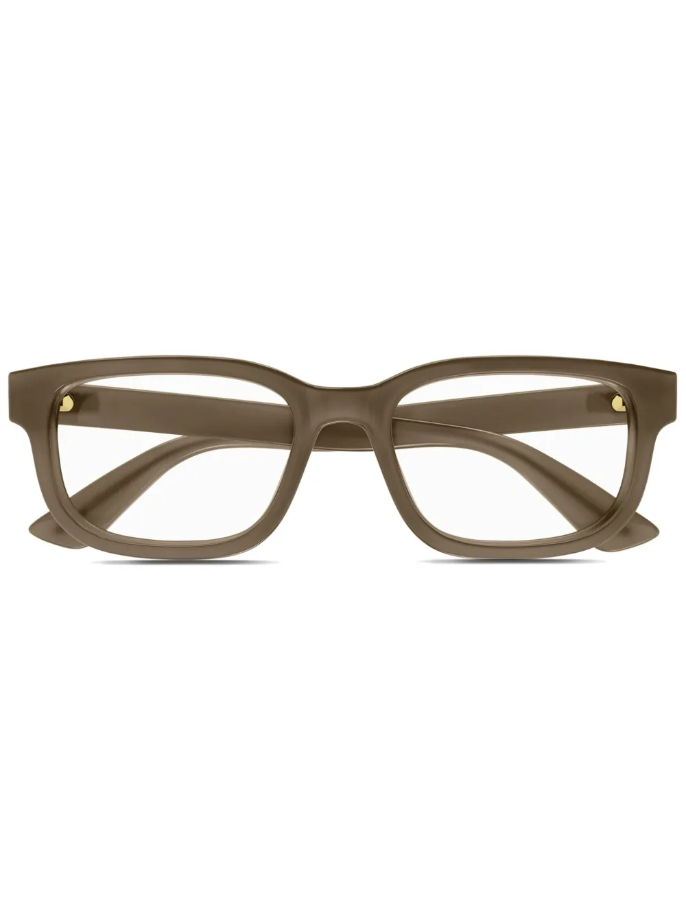 Gucci Eyewear Brille mit eckigem Gestell - Braun