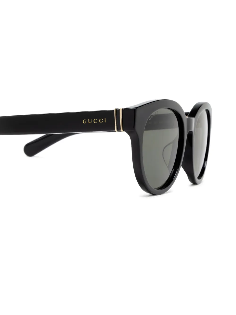 Gucci Eyewear Zonnebril met rond montuur Zwart