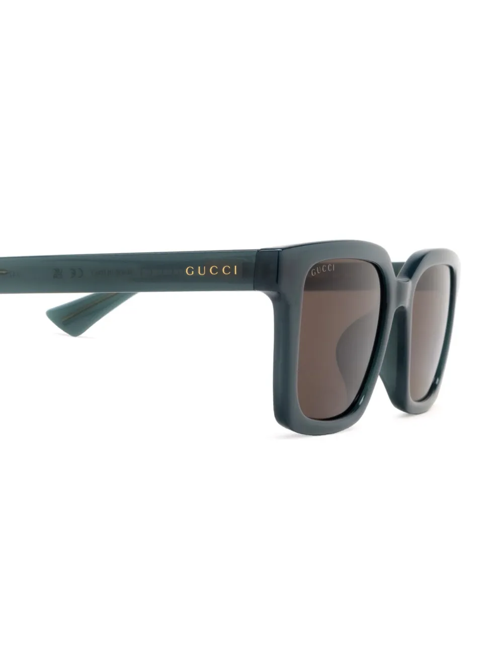 Gucci Eyewear Zonnebril met vierkant montuur Blauw