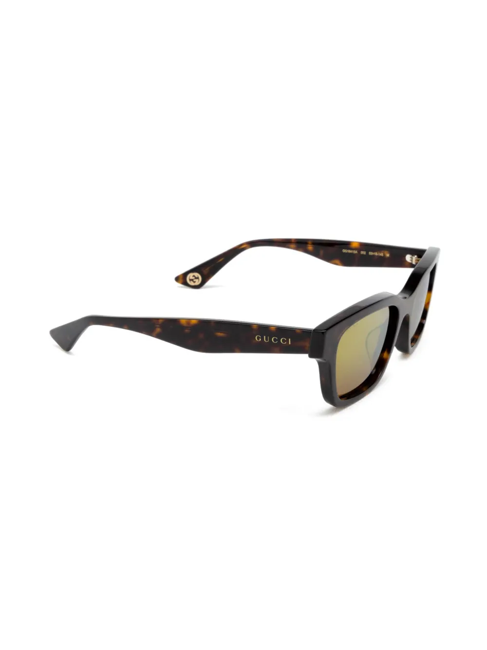 Gucci Eyewear Zonnebril met logoprint Bruin