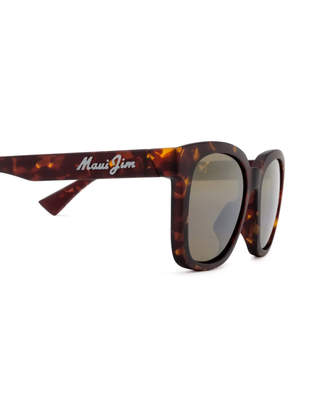 Maui Jim Zonnebril met vierkant montuur Bruin
