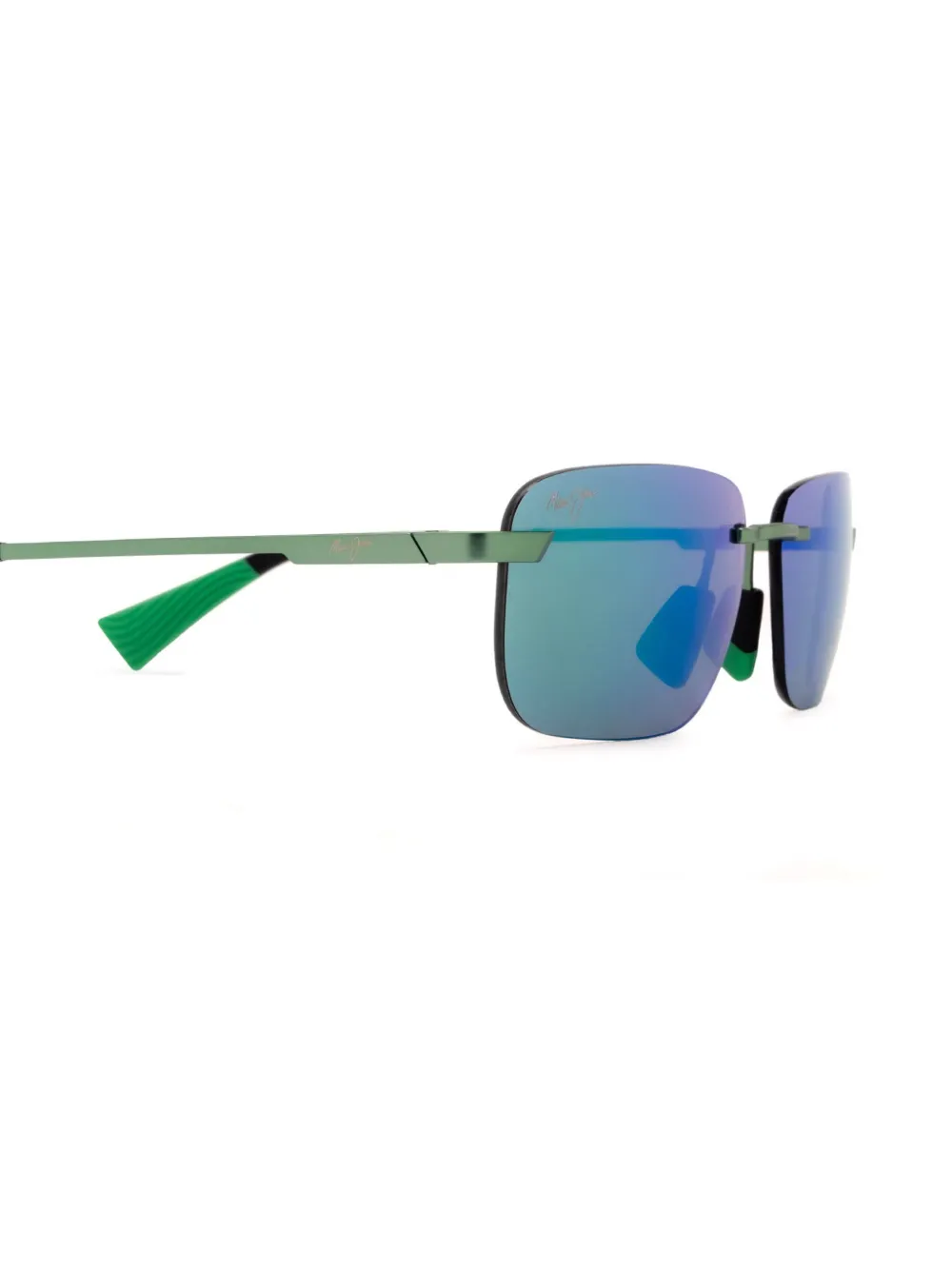 Maui Jim Zonnebril met vierkant montuur Groen
