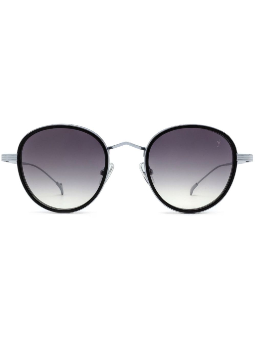 Eyepetizer Flame Round-frame Sunglasses In Silver