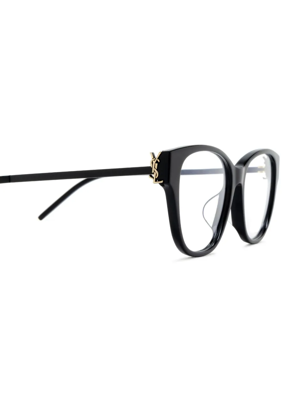Saint Laurent Eyewear Bril met rond montuur Zwart