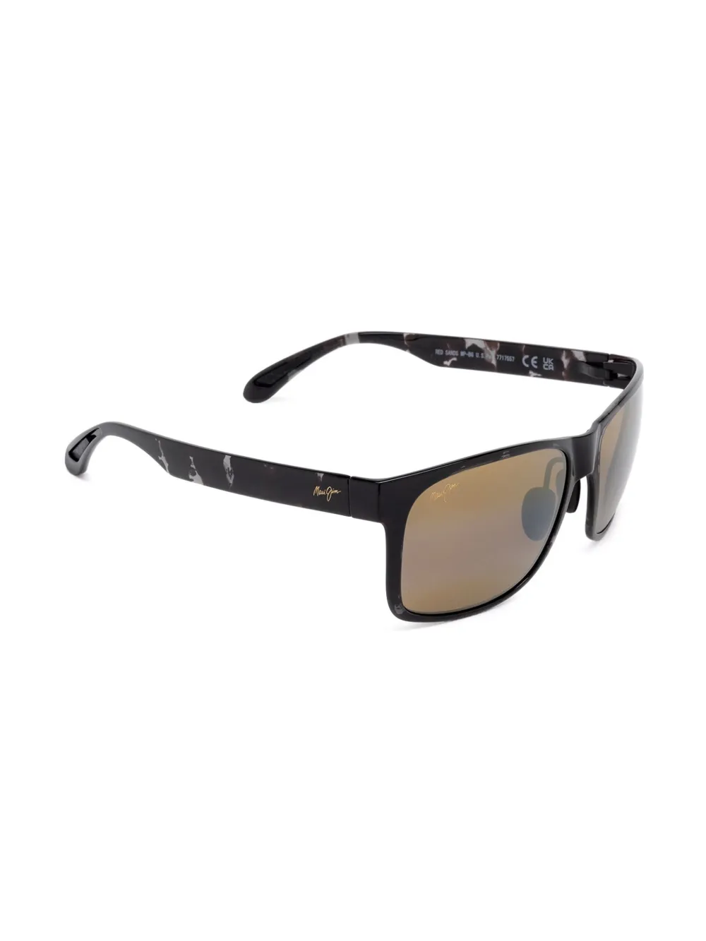 Maui Jim Zonnebril met vierkant montuur Bruin