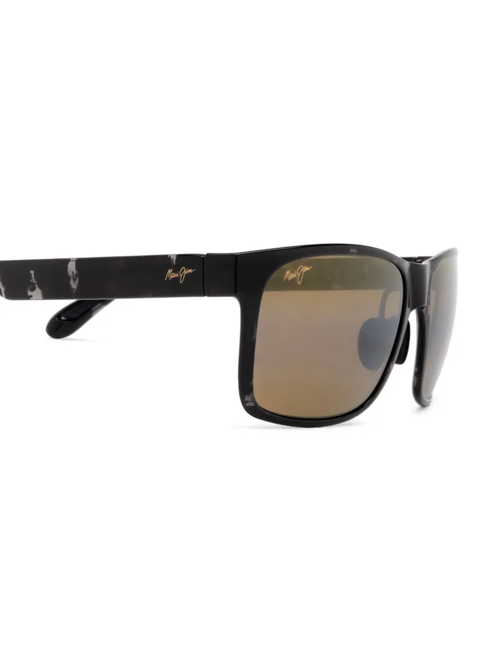Maui Jim Zonnebril met vierkant montuur Bruin