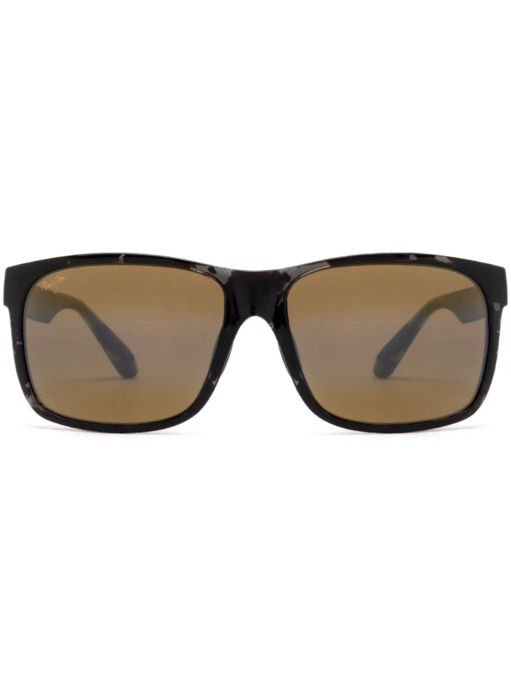 Maui Jim Zonnebril met vierkant montuur Bruin