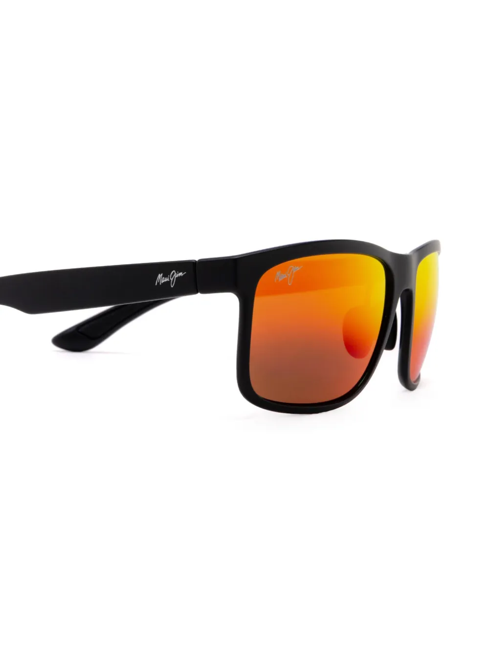 Maui Jim Huelo zonnebril met vierkant montuur Zwart