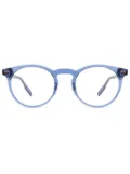 Zegna round-frame glasses - Blue