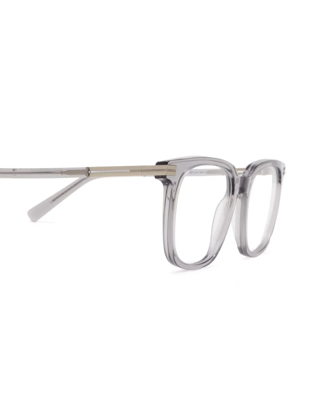 Zegna Bril met vierkant montuur Grijs