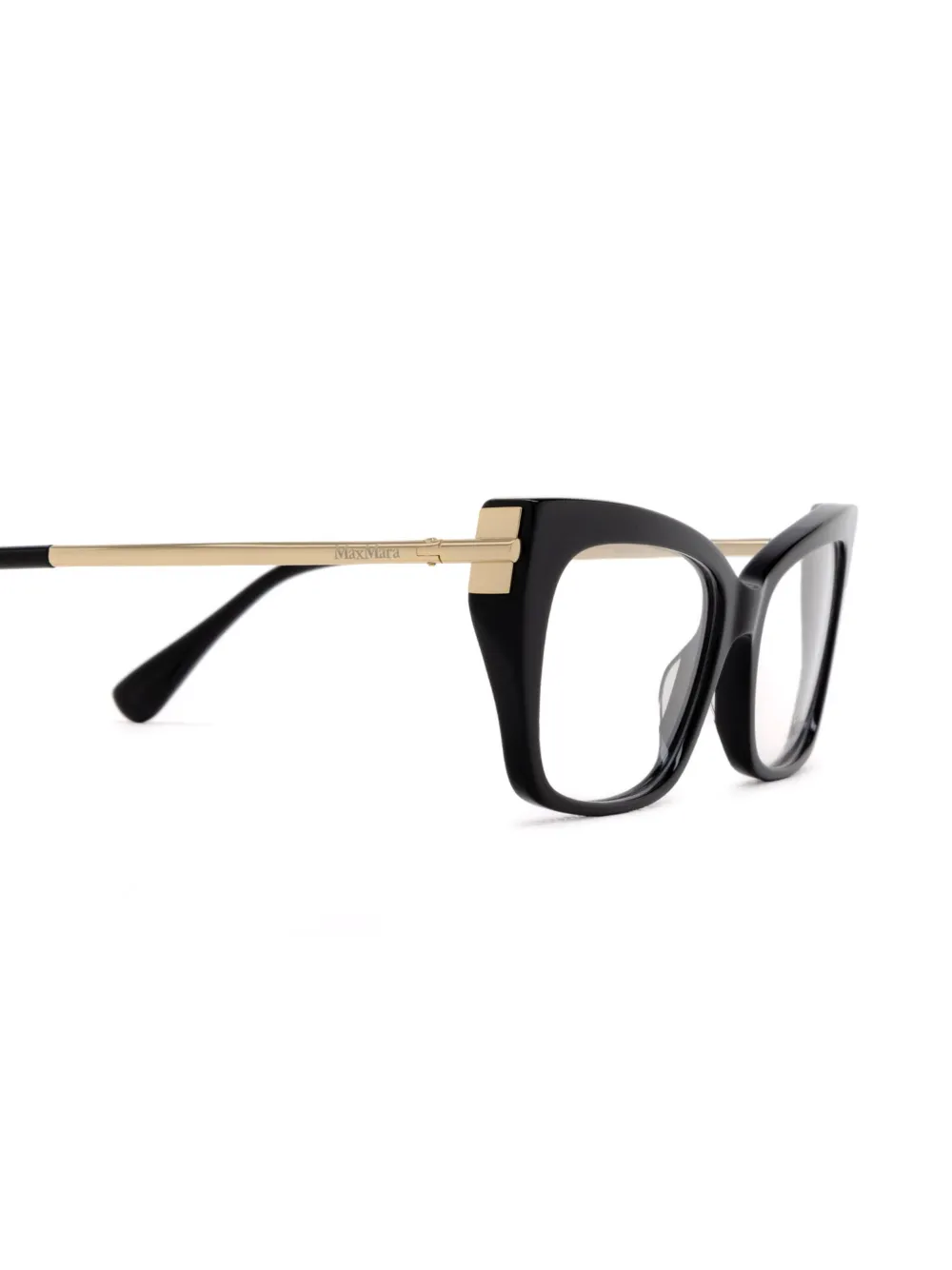  Max Mara Eyewear Gafas Con Montura Rectangular - Negro 