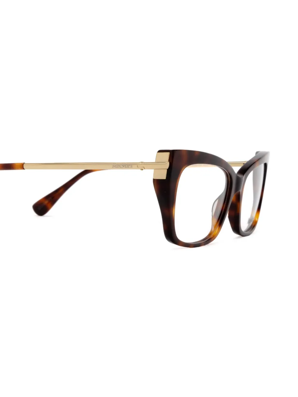 Max Mara Eyewear Cat-eye Glasses In 褐色