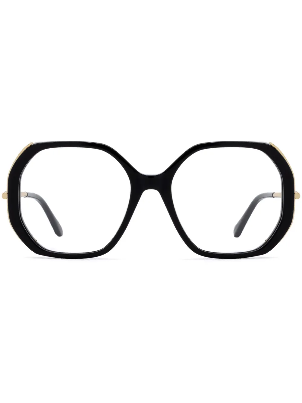 Max Mara Eyewear geometric-frame glasses | Black | Image 1