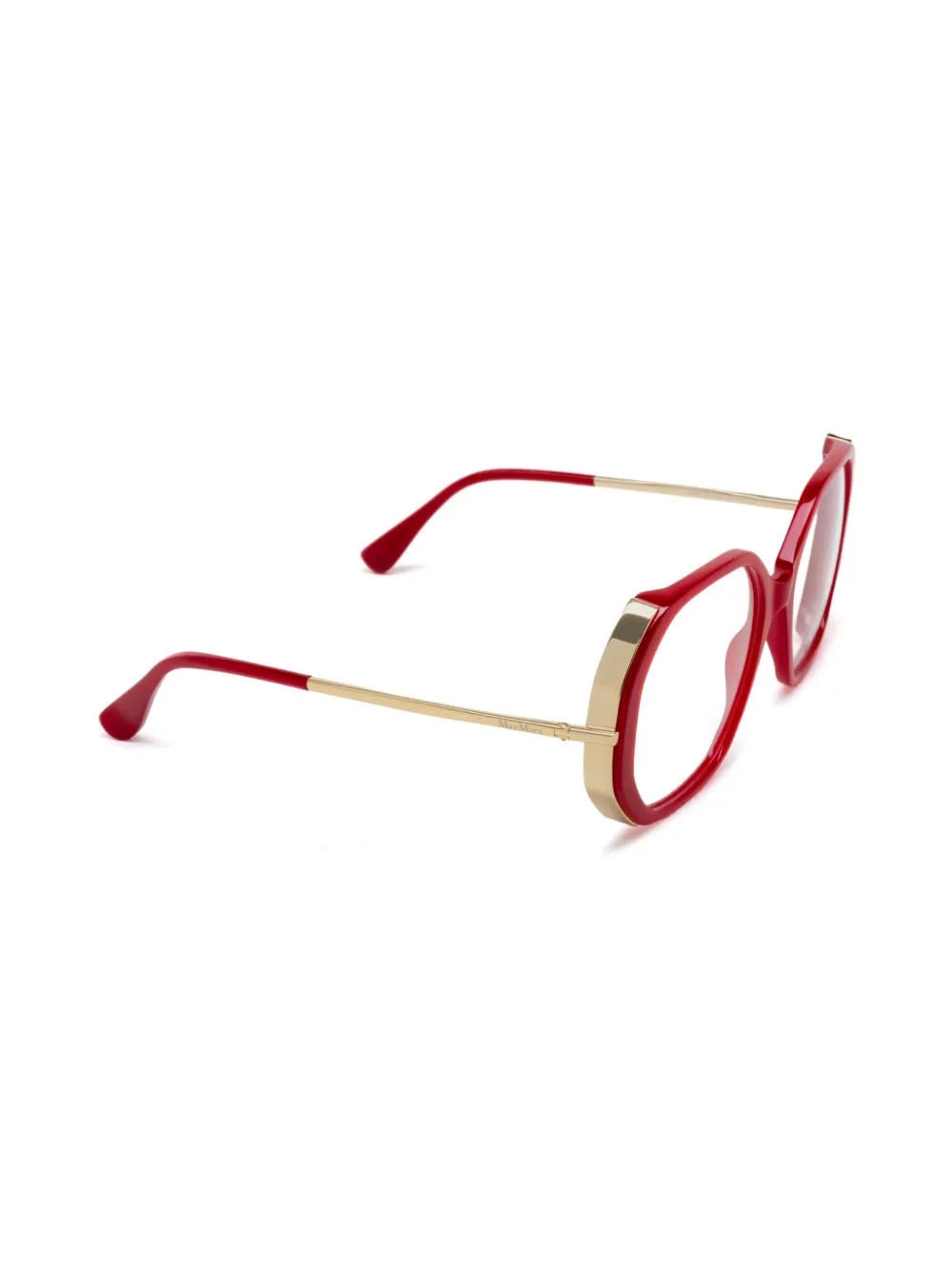 Max Mara Eyewear Bril met geometrisch montuur - Rood